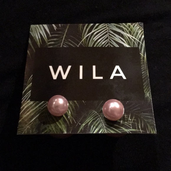 🆕 Faux Pink Pearl Reversible Earrings - Picture 2 of 4